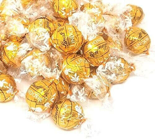 3 LINDT LINDOR White Chocolate Balls with Cream Filling Made in Swiss 200g