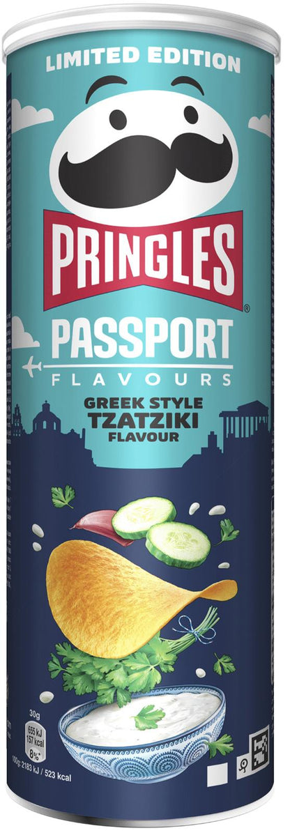 PRINGLES PASSPORT TZATZIKI Flavor Potato Chips Snacks 165g 5.8oz