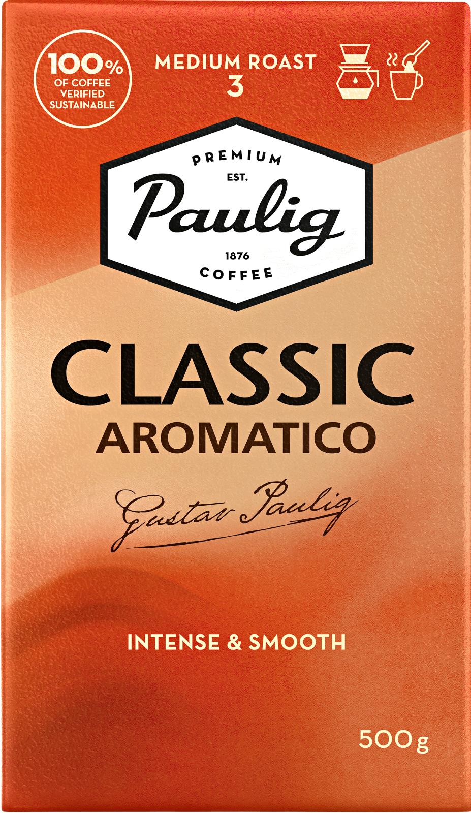 PAULIG AROMATICO Intense & Smooth Medium Roast Ground Coffee 500g 18oz