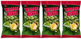JEGA WASABI Flavor Crispy Coated Peanuts Snacks 4 x 200g 7oz