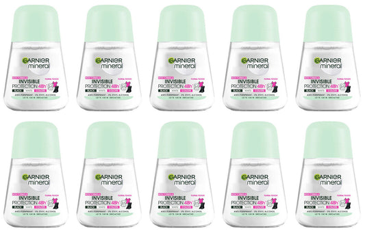 10 GARNIER INVISIBLE PROTECTION 48h Anti Marks Roll On Anti-Perspirant 50ml