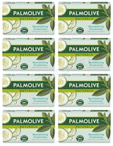 8 PALMOLIVE Revitalizing Freshness Natural Green Tea & Cucumber Bar Soaps 90g