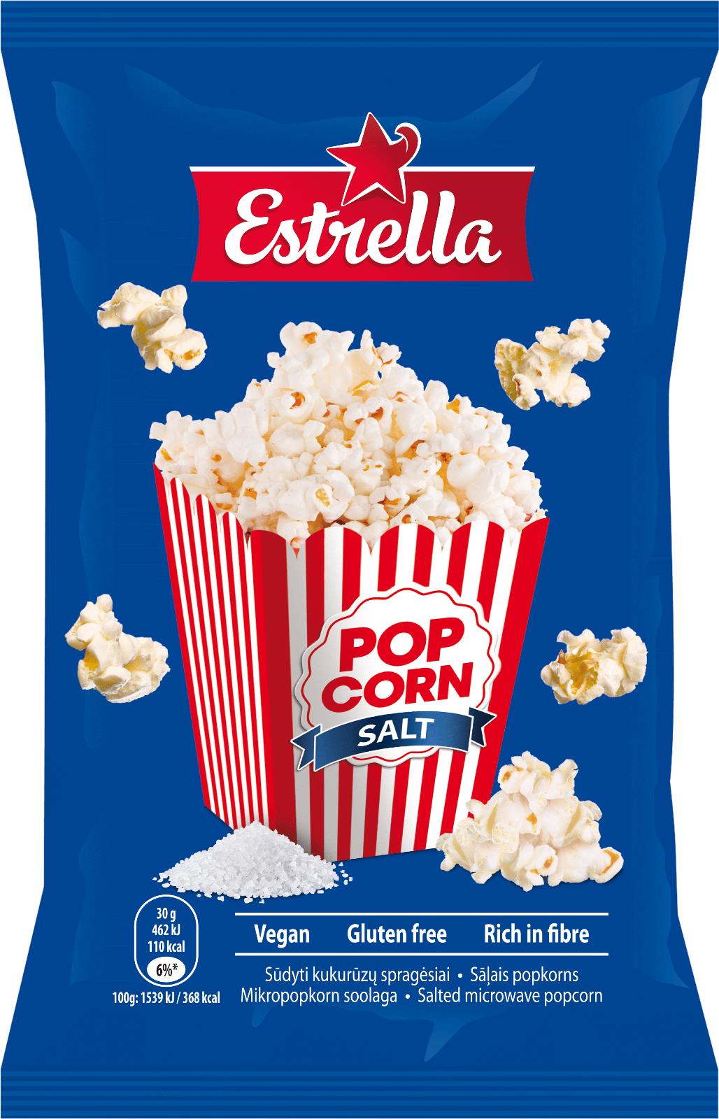 8 BAGS ESTRELLA Microwave Pop Corn Bundle Party Snacks 90g 3.2oz