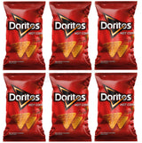 6 DORITOS HOT Pepper Flavor Tortilla Chips 100g 3.5oz