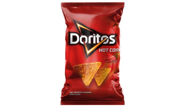 6 DORITOS HOT Pepper Flavor Tortilla Chips 100g 3.5oz