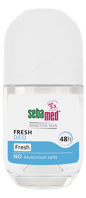 3 SEBAMED Sensitive Skin Fresh Deo 48h Protection Antiperspirant Roll On 50ml