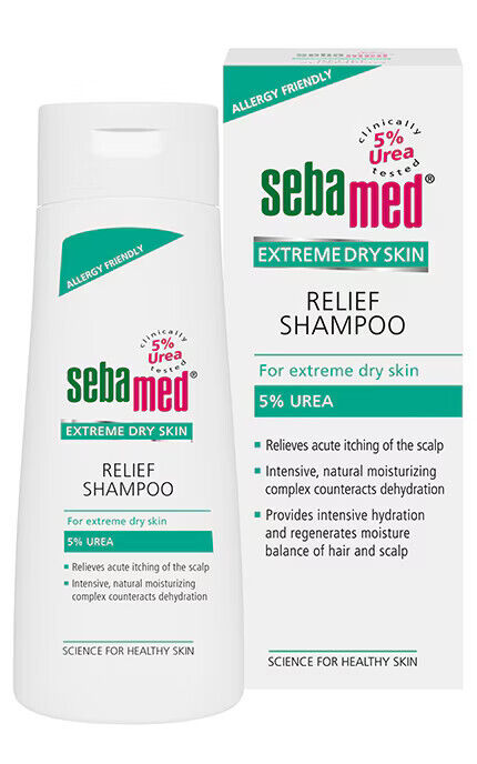 SEBAMED RELIEF SHAMPOO for Extreme Dry Hair Allergy Friendly 200ml 6.7 fl. oz.