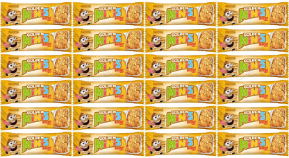 24 GOLDEN MINIS Biscuit Taste Breakfast Cereal Bars Snacks Sweets 25g 0.88oz