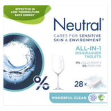 NEUTRAL 0% Dishwasher Tablets For Sensitive Skin 0% Colourants 0% Perfume 28pack