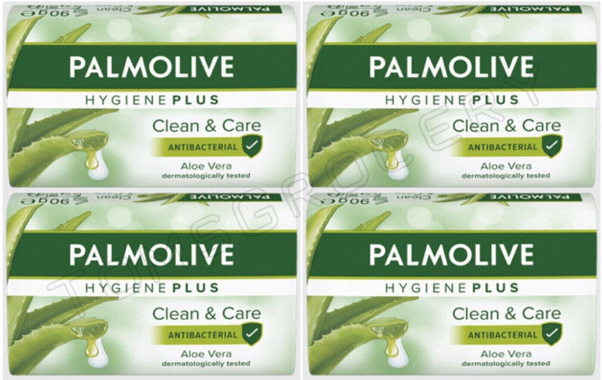 4 PALMOLIVE HYGENE PLUS Antibacterial Bar Soaps with Aloe Vera 90g