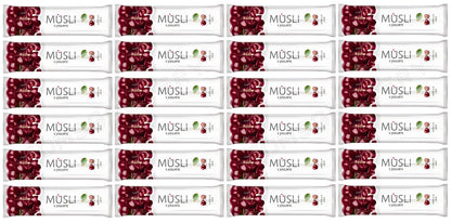 24 TEKMAR MUSLI Cherry & Yogurt Breakfast Cereal Bars Snacks Treats 30g 1.05oz