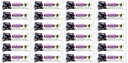 24 TEKMAR MUSLI Blackcurrant & Yogurt Breakfast Cereal Bars Snacks 30g 1.05oz