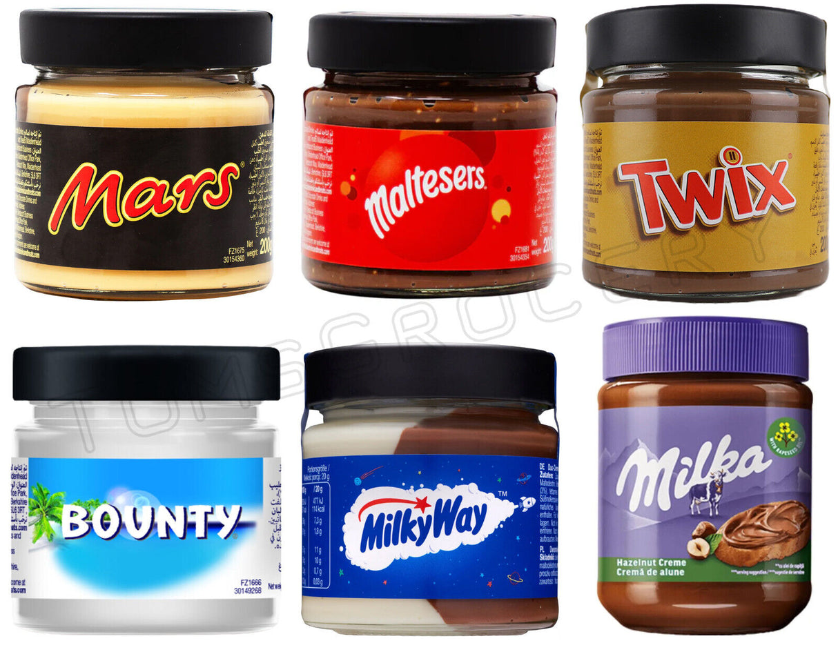 MILKY WAY BOUNTY MALTESERS TWIX MARS Chocolate Spread Cream Candy Dessert Treat