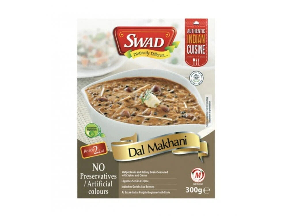 SWAD DAL MAKHANI Ready To Eat Meal Matpe Beans with Spices & Cream 300g 10.5oz