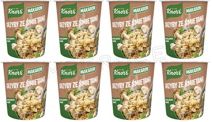 8 KNORR Mushroom & Cream Flavor Buckets Instant Noodles Meal 59g 2.08oz