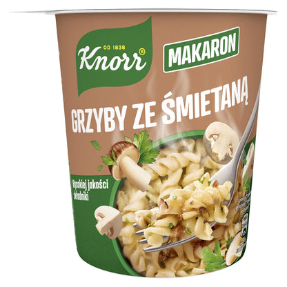 8 KNORR Mushroom & Cream Flavor Buckets Instant Noodles Meal 59g 2.08oz