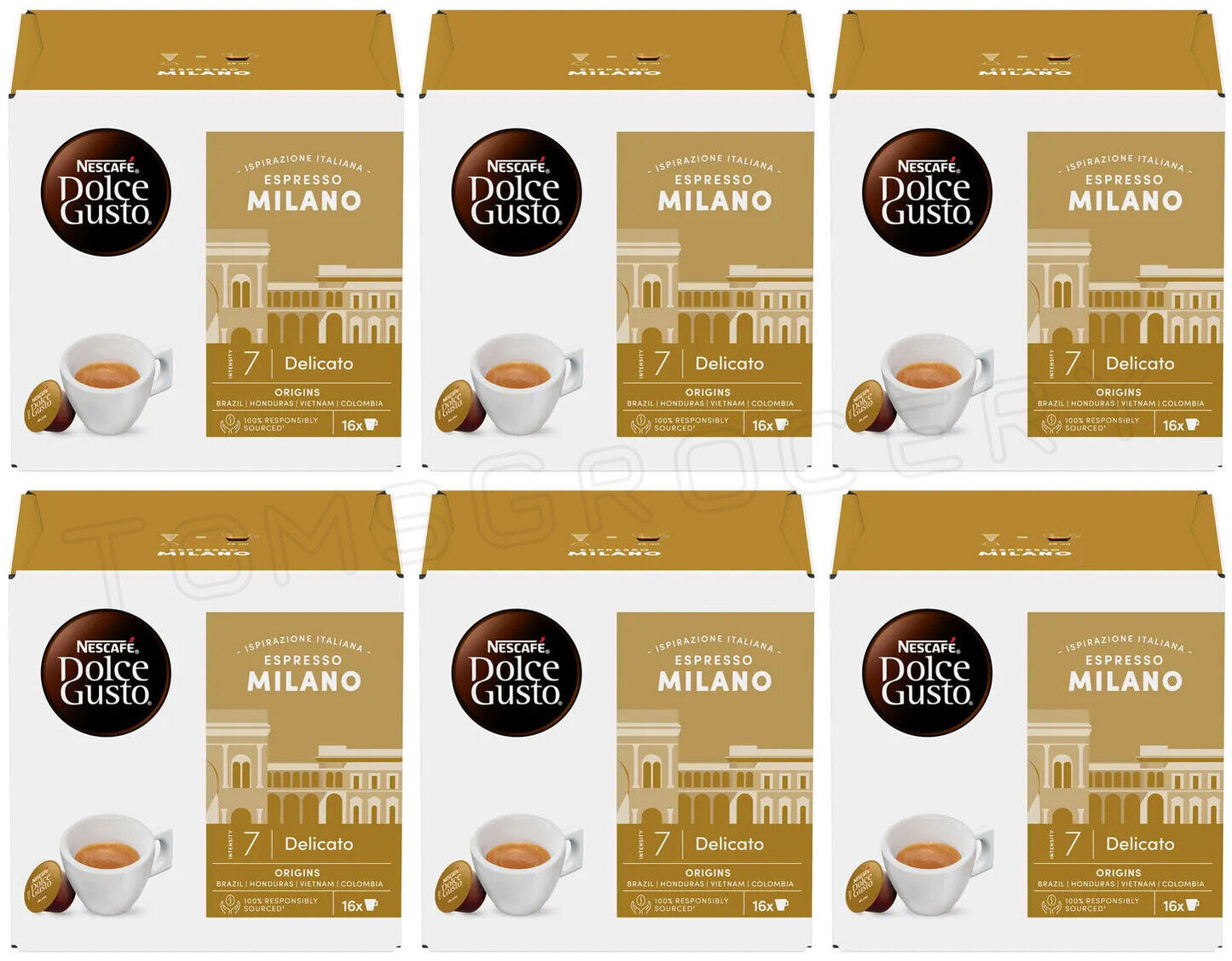 6 NESCAFE ESPRESSO MILANO Delicato Dolce Gusto Coffee Capsules Boxes New