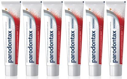 6 PARODONTAX WHITENING Daily Toothpaste Helps Stop Bleeding Gums 75ml