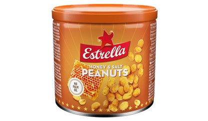 5 ESTRELLA HONEY & SALT Roasted & Caramelized Peanuts Snacks 140g 4.9oz