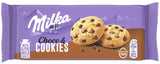 MILKA CHOCO COOKIES Crunchy Biscuits with Alpine Milk Chocolate Bits 135g