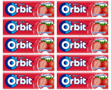 10 WRIGLEY'S ORBIT STRAWBERRY Flavor Sugarfree Chewing Gum 14g 0.49oz