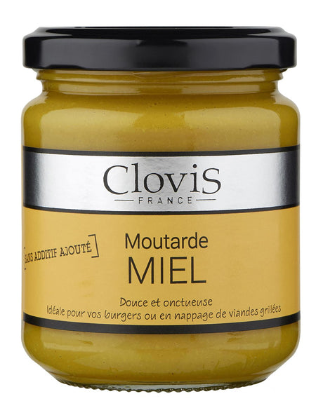 COLVIS French Mustard with Honey Creamy & Mild Taste Glass Jar 200g 7oz