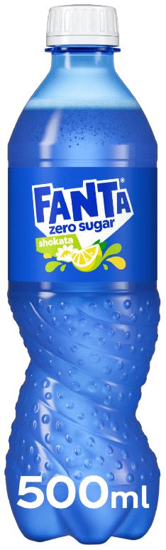FANTA SHOKATA Zero Elderberry & Lemon Flavor Sparkling Soft Drink Lemonade 500ml