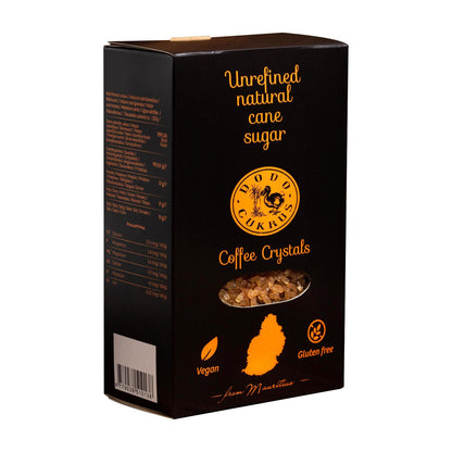 DODO Coffee Crystals Unrefined Natural Cane Sugar from Mauritius Vegan 500g