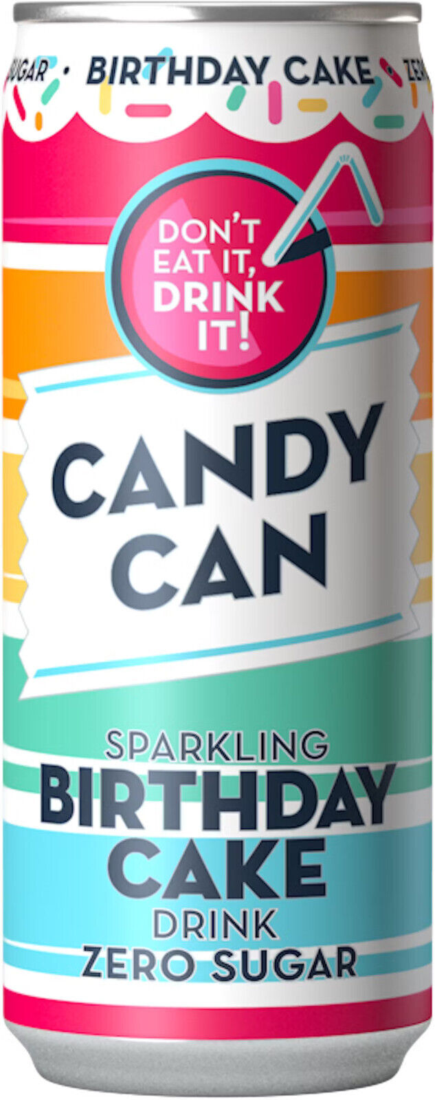 CANDY CAN Sparkling Drink Zero Sugar Novelty Party Flavors Colorful Cans 330ml