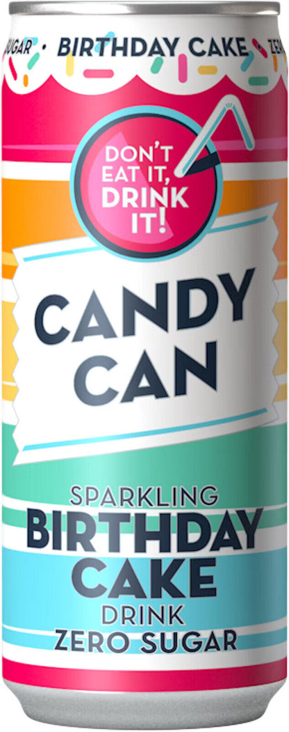 CANDY CAN Sparkling Drink Zero Sugar Novelty Party Flavors Colorful Cans 330ml