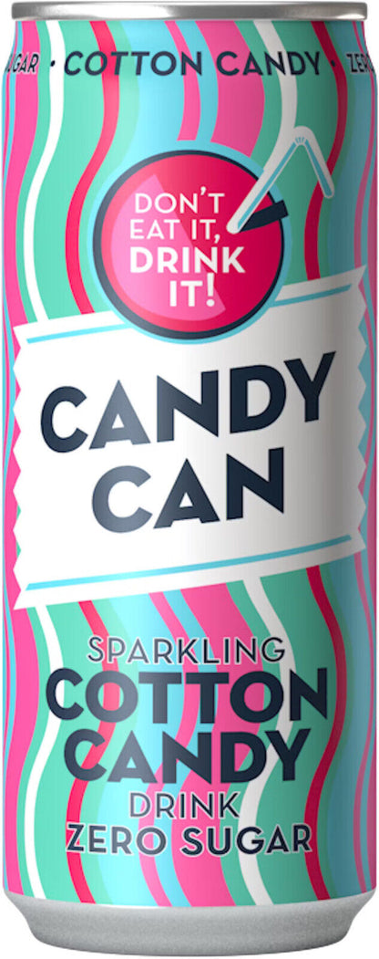 CANDY CAN Sparkling Drink Zero Sugar Novelty Party Flavors Colorful Cans 330ml