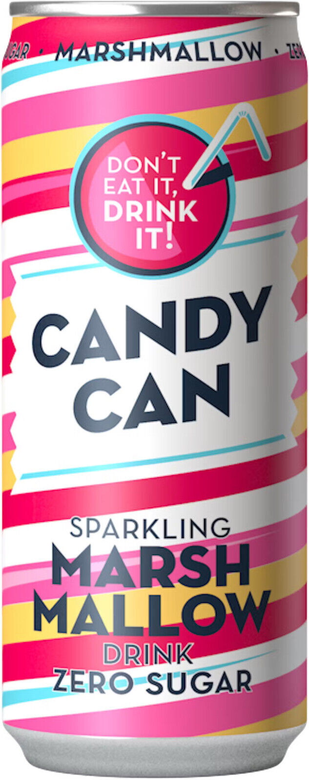 CANDY CAN Sparkling Drink Zero Sugar Novelty Party Flavors Colorful Cans 330ml