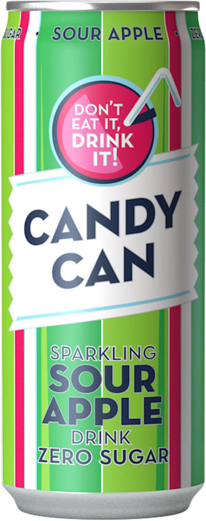 CANDY CAN Sparkling Drink Zero Sugar Novelty Party Flavors Colorful Cans 330ml