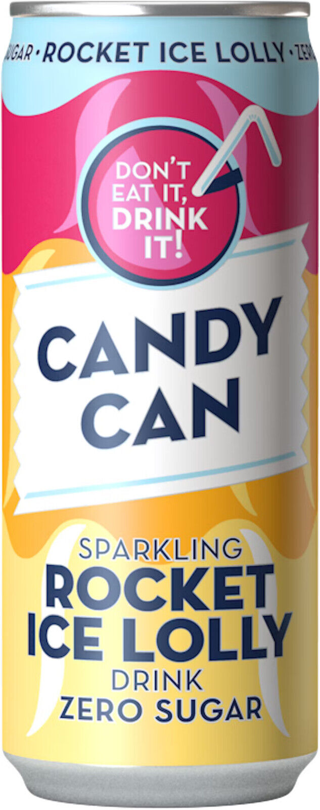 CANDY CAN Sparkling Drink Zero Sugar Novelty Party Flavors Colorful Cans 330ml