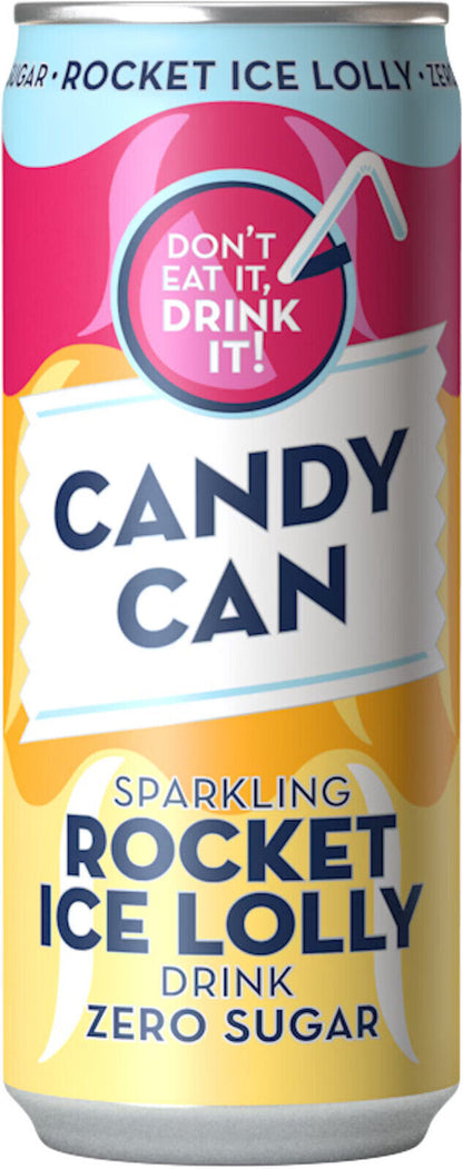 CANDY CAN Sparkling Drink Zero Sugar Novelty Party Flavors Colorful Cans 330ml