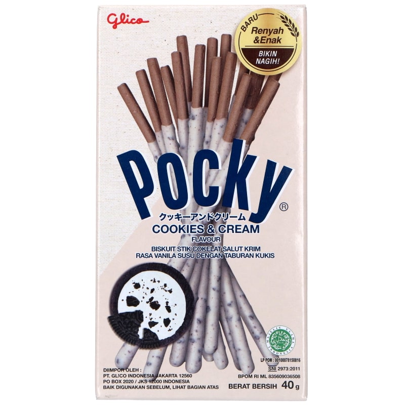 POCKY Cookies & Cream Flavor Biscuit Sticks 40g 1.41oz