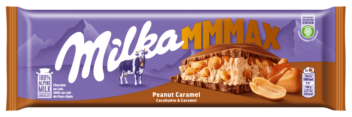 MILKA MMMAX Peanut Caramel Flavor Chocolate Bar 276g