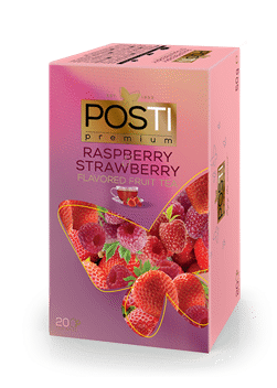 POSTI PREMIUM Raspberry & Strawberry Flavor Natural Fruit Tea 50g