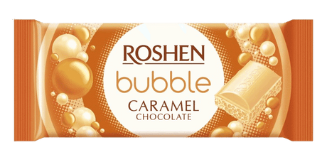 ROSHEN AERATED White Chocolate Bar with Caramel 80g 2.8oz