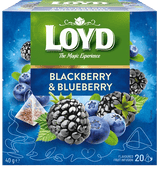 LOYD BLACKBERRY & BLUEBERRY Flavor Fruit Tea 6 x 40g