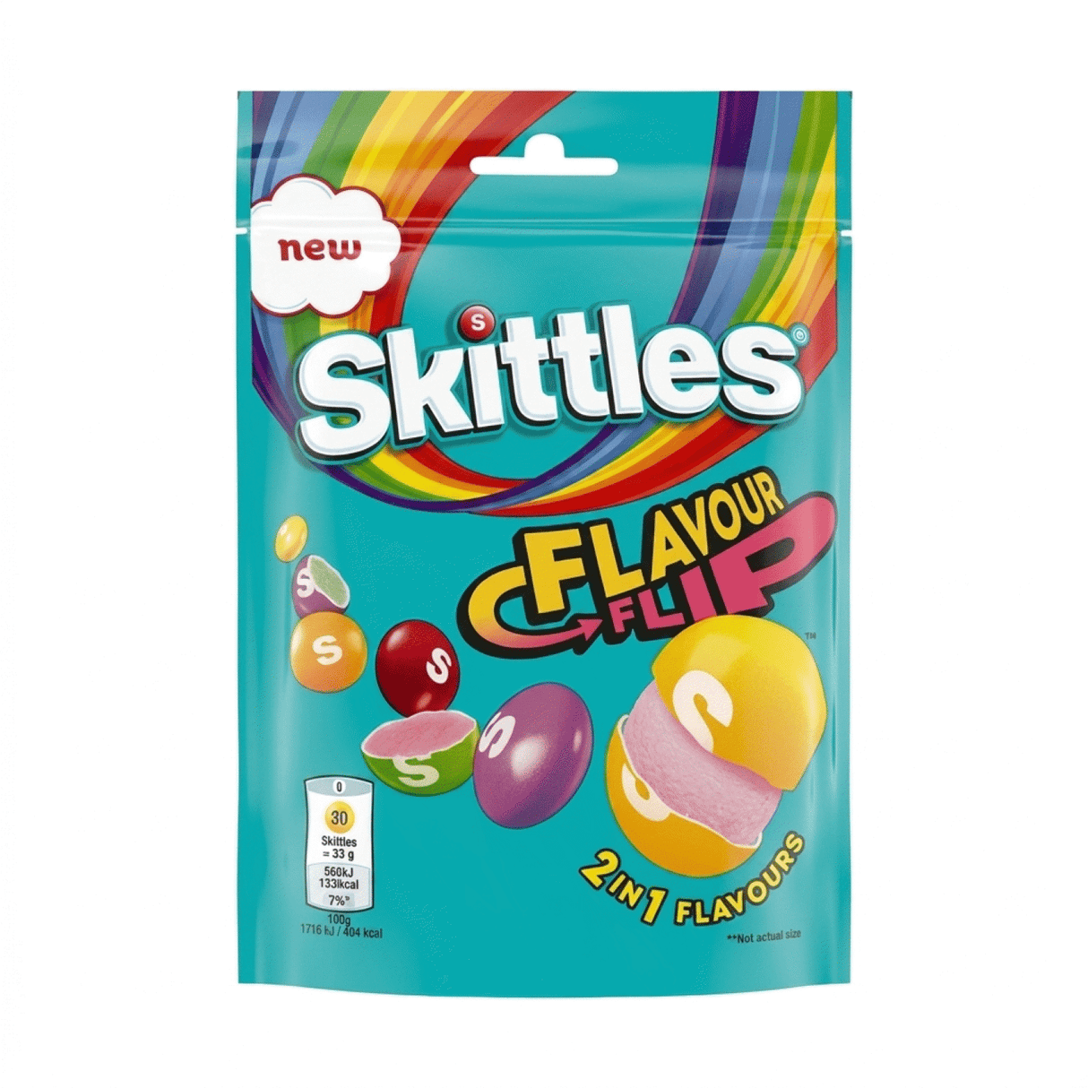 SKITTLES FLAVOUR FLIP Chewy Candies Dragee 3 x 136g