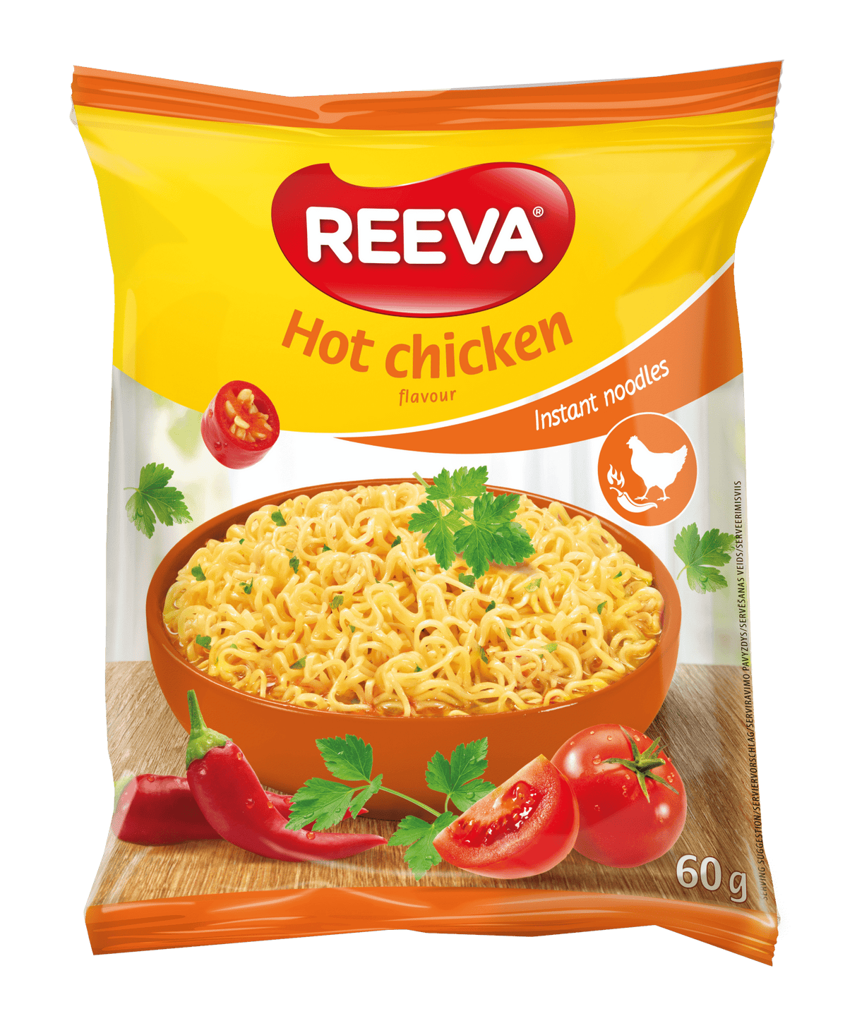 REEVA HOT CHICKEN Flavor Instant Noodles 60g