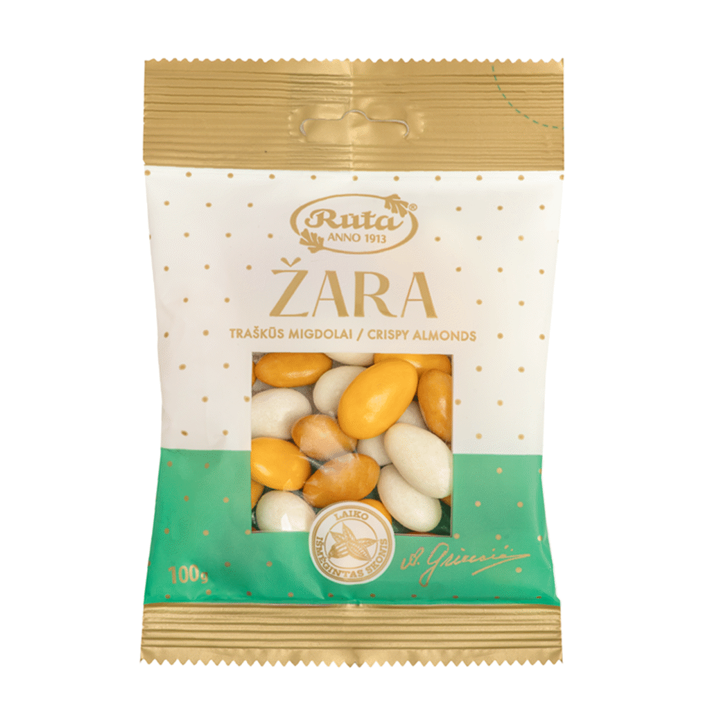 RŪTA Žara Crispy Sugar Coated Almonds Dragee 100g