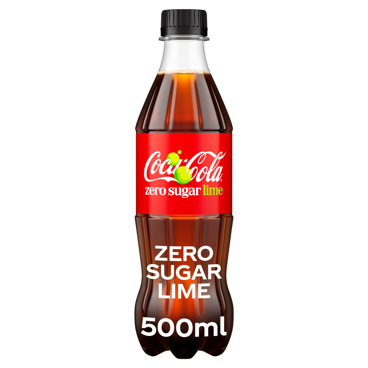 COCA COLA LIME Zero Sugar Soft Drink Lemonade Soda Bottles 3 x 500ml