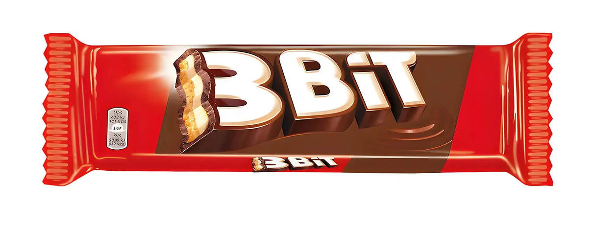 3BIT Milk Chocolate Bar with Biscuit European Candy Sweets Snacks 46g 1.6oz
