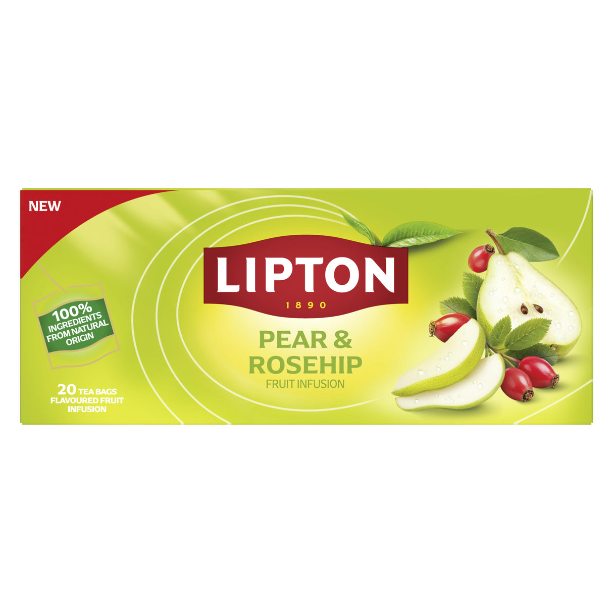 LIPTON PEAR & ROSEHIP Flavor Fruit Tea 36g