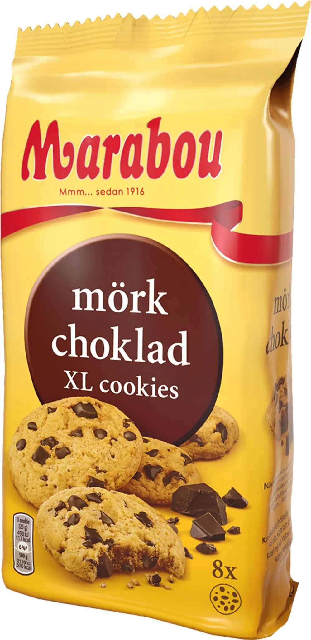 MARABOU XL Size Cookies with Dark Chocolate Bits 184g