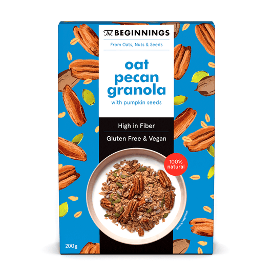 BEGGININGS OAT PECAN Granola with Pumpkin Seeds 100% natural 200g 7oz