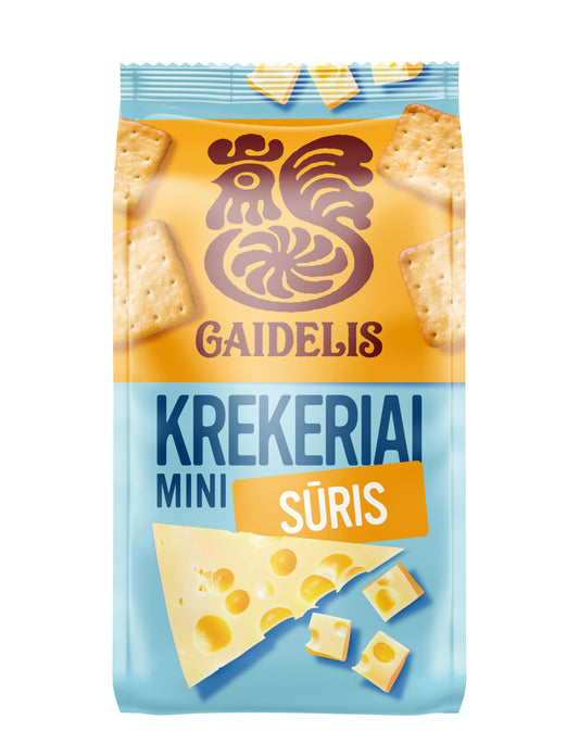 GAIDELIS MINI Cheese Flavor Crackers 72g