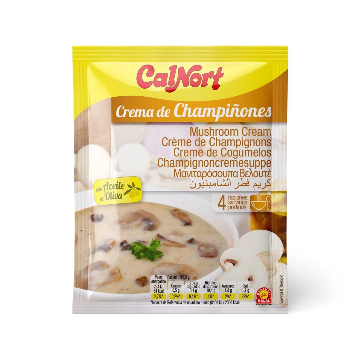 CALNORT Creamy Champignon Mushrooms Instant Soup 66g